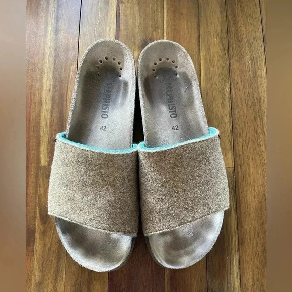 Mephisto hanik wool felt slides - Picture 2 of 9